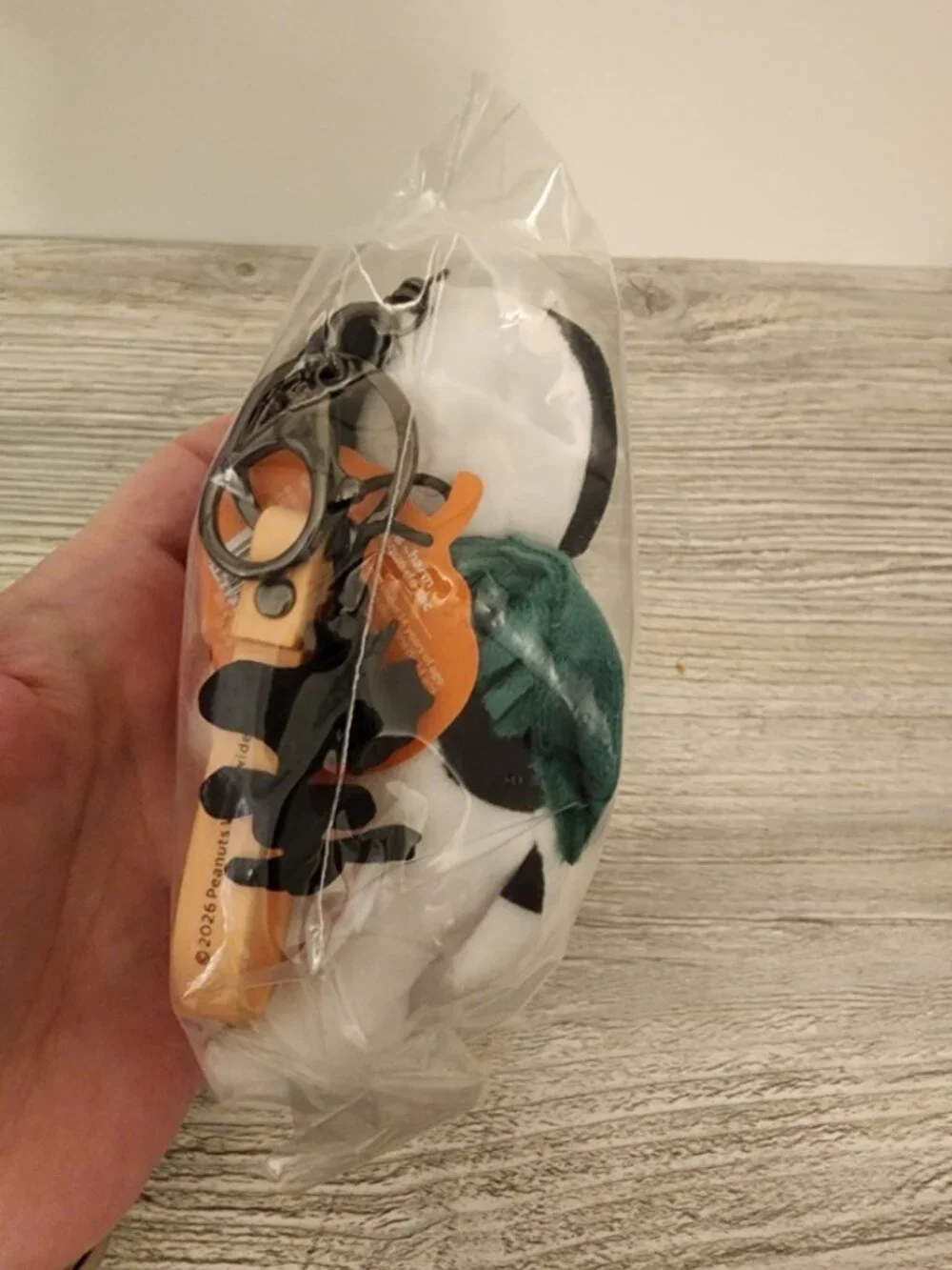 💚Starbucks x Peanuts Snoopy Plush Keychain Charm NEW In Hand 🧡